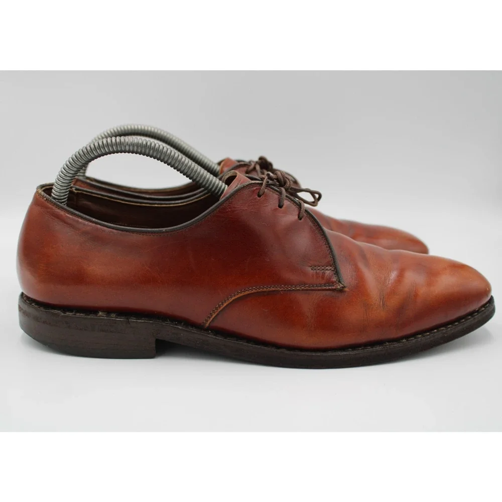 Size 8 - Vintage Allen Edmonds Madison Men's Leather Derby Dress Shoes